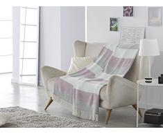 VIALMAN Plaid, Rosa, 130Â cm x 170Â cm