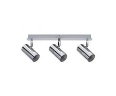 Paulmann 66695Â Spotlight Zylo Max 3 x W Gu10Â 230Â V Metallo Cromato Plafoniera Lampada Soffitto Led Lampada Faretto da Soffitto