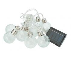Cole & Bright L24308 Solare Filare di 10 Luci a Forma di Sfera di Ghiaccio 17x1x1 cm
