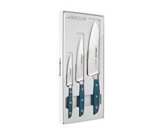 Arcos 858110 Set di coltelli da Cucina, Metallo, Blu, Estandar