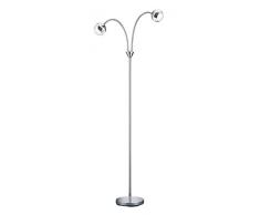 Trio Leuchten, Altezza 125 Cm, Cromo Trio 428210206 Lampada Terra, 2 Spot Sfera