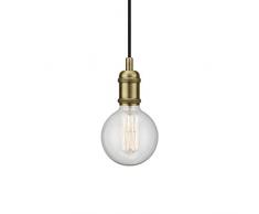 Nordlux Lampada a Sospensione Avra, E27, Ottone IP20, Classe di efficienza energetica: A + +Â âÂ D