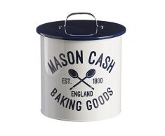 Mason Cash Biscottiera in confezione regalo con 3Â formine per biscotti e rifiuti grembiule, acciaio inossidabile, bianco, 20Â x 19Â x 21.5Â cm
