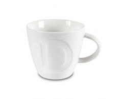 Make International Alphabet Mug Tazza Lettera D, Porcellana, Bianco, 13 x 10.1 x 9 cm