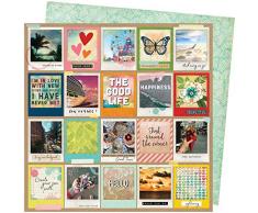 American Crafts Foto Lets Wander Carta 12, Immagine Perfetta, taglia unica