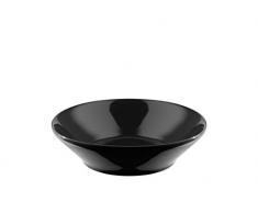 Alessi Tonale | DC03/2 B - Set di 4 Piatti Fondi in Ceramica Stoneware, Nero