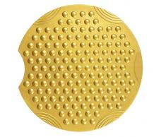 RIDDER Tecno Ice - Tappetino da Doccia, 100% Gomma Sintetica (TPE = elastomero termoplastico), Oro, ca. Diametro: 55 cm
