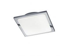 Trio Denver Plafoniera LED, Quadrata Integriert, 20 W, Cromo