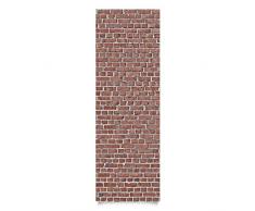 Pellicola Adesiva - Piastrelle di Mattoni Rossi autoadesiva per mobili, Design Fai da Te, Pellicola di Vetro e Legno, Pellicola Decorativa Dimensioni A x L 150 cm x L 100 cm