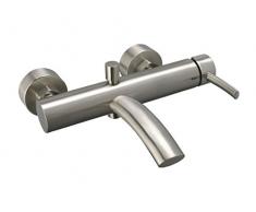 Bisk Chroma De Luxe-Rubinetto Miscelatore a Leva Singola per Vasca da Bagno, in Nickel, 25 x 18 x 8 cm