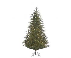 Black Box Trees Frasier Albero di Natale LED 408L Tips 2688-h215xd145 cm, PVC/PE, Verde, 215