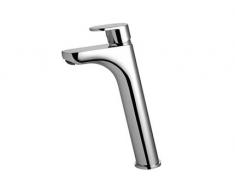 Bisk Natura-De Luxe Collo Alto Miscelatore monocomando per lavabo, Cromato, 5 x 33 x 28,5 cm