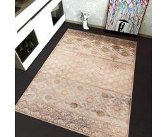 TAPISO Bohemian - Tappeto Classico, Tradizionale, Stile Orientale, Motivo Floreale, Colore Grigio, per Soggiorno, Camera da Letto, ÃKOTEX, 80 x 150 cm