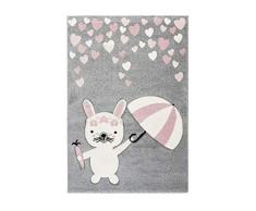 Lalee - Tappeto 3D per bambini, motivo: coniglietto