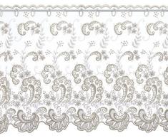 Plauener Spitze by Modespitze, Tendina Corta Decorativa, Altezza: 65 cm, Beige (Champagner), Larghezza: 148 cm