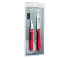 Arcos Set Coltello Sbucciare, Metallo, Rosso, Estandar