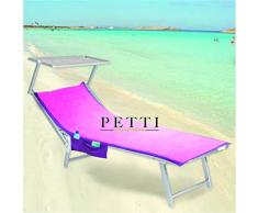 PETTI Artigiani Italiani - Telo Mare, Rosa, Telo Mare Microfibra, Telo Mare per Lettino, Telo Spiaggia