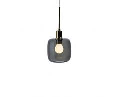 SP Light and Design Diva sospesione Singola, Struttura Oro, Vetro Grigio Lampada a Sospensione 4 W