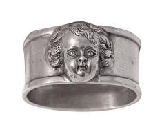 munka Svezia Peltro Anello portatovagliolo, Colore: Grigio Metallizzato