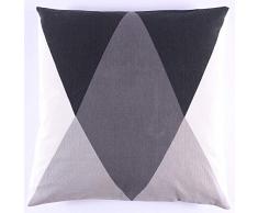 La Finesse Copricuscino Decorativo Quadrato 50 x 50 cm per la casa in Cotone per Soggiorno Divano Camera da Letto cc279, Tessuto colorato, Taglia Unica