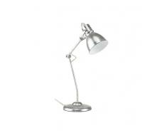Lampada da scrivania, argento, 18 W, 15 x 11 x 45 cm