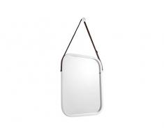 pt, Living PT3390WH Specchio cosmetico da Parete, bambÃ¹, Bianco, H 40,5 cm
