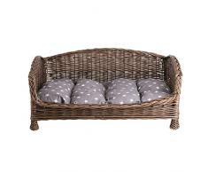 E di wicker24Â 483Â âÂ 60/SP Animale Cestino in Vimini, Cestino, Marrone Scuro, 64Â x 42Â x 25Â cm