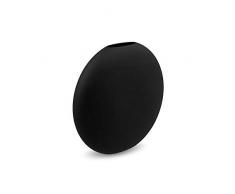 Cooee Design Pastille - Vaso in Ceramica, 15 x 4 x 14 cm, Colore: Nero
