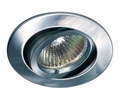 Lampenlux Samila Faretto Led Incasso Rotondo Orientabile 12V in Alluminio (Cromato, Senza Lampadina) Ottone Antico