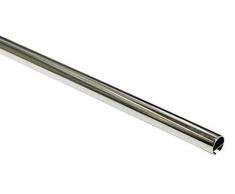 Gardinia Bastone per Tenda con Binario Interno Ã 20 mm Cromato 120 cm, Argentato