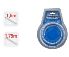 FERROTECH - Tubo per Doccia da Bagno, 1,75 m, in Acciaio Inox. Cromata, 0