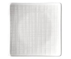 Rosenthal 11770Â -Â 800001Â -Â 16169Â Mesh Piatto, Piatto, Quadrato, 9Â cm, Bianco