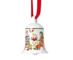 Hutschenreuther - Mini Campana di Natale 2011, Motivo: Ole Winther, in Porcellana, Mini campanella di Natale, Mini Porcellana, in Porcellana