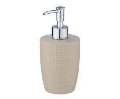 Wenko 23635100 - Dispenser di Sapone Punto, capacitÃ : 0, 38 l, Ceramica, 8, 5 x 17, 5 x 8, 5 cm, Colore: Beige
