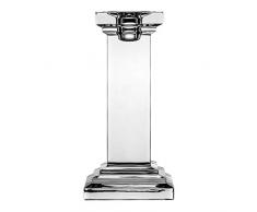 Crystaljulia - Candelabro in Cristallo di Piombo, 17 cm, Trasparente