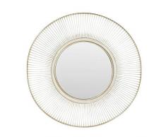 KARE Specchio Sun Storm Argento Antico Ã 93 cm, 4 x 93 x 93