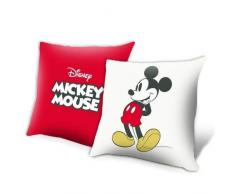 Mickey Mouse Topolino - Cuscino in Velluto, 45 x 45 cm, Motivo: Topolino, Multicolore, Unico