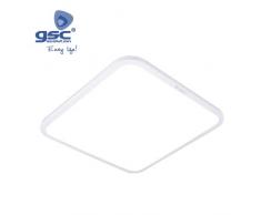 GSC Evolution Plafoniera LED Piazza 45 W 3000 K, bianco, 490 x 490 x 60 mm