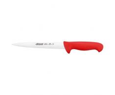 Arcos Serie 2900 - Coltello di Filetto Coltello Bistecca - Lama Acciaio Inossidabile Nitrum 190 mm - Manico Polipropilene Colore Rosso