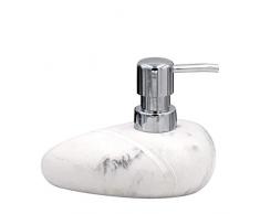 RIDDER Little Rock - Dispenser per Sapone in poliresina, Colore: Bianco 10,5 x 9,3 x 13,7 cm