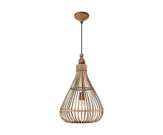 EGLO Amsfield lampada a sospensione Supporto flessibile Marrone E27 A,A+,A++,B,C,D,E