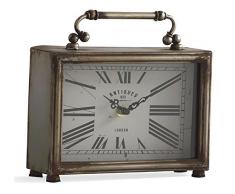 GEESE Orologio Tavolo, Metallo, Oro/Bianco, 7Â x 21Â x 20Â cm