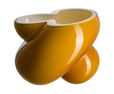 Vetro di Bohemia Energy Vaso, Vetro, Amber, 16Â x 16Â x 15Â cm