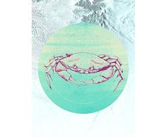 Komar - Stampa Artistica da Parete in 3 Misure Disponibili, per Soggiorno, Camera da Letto, Decorazione, Multicolore, P080C-30x40