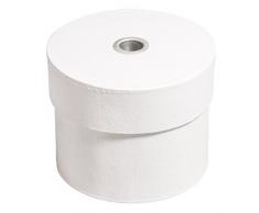 Rayher 67235102 - Scatola di Cartone, Rotonda, FSC Rec. 100%, 10 x 8 cm, con Candela in Alluminio