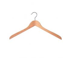 H & L Russel Appendiabiti sagomati. Niente Bar. Gancio Argento, Beige