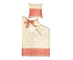 Bassetti Oplontis V8, Raso, 9237473 Biancheria da Letto, 200 x 200 x 0,5 cm, Colore: Rosso
