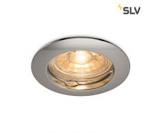 SLV Pika plafoniera lampada da incasso, alluminio, Cromo