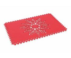 Villa dâEste Home Tivoli Xmas Tovaglietta, Feltro, Rosso, 45x30x0.3 cm