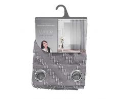Douceur dIntÃ©rieur Tenda con Occhielli, 140 x 240 cm, Vela Sabbia, Fili Tagliati, Sahara, Grigio
